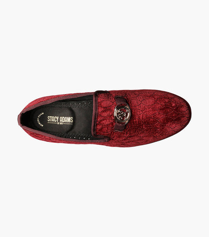 Stacy Adams VALET Slip On Bit Loafer Burgundy by Stacy Adams Shoes