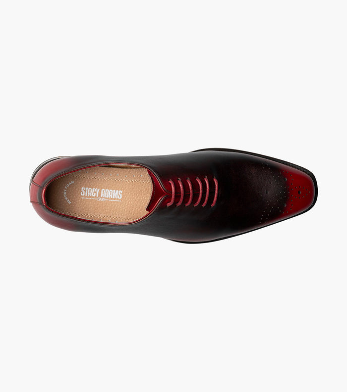 Stacy Adams HALLQUIST Plain Toe Oxford Red by Stacy Adams Shoes