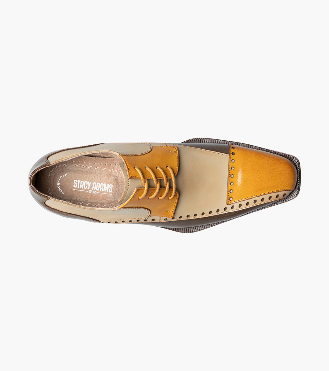 Stacy Adams PLAZA Modified Cap Toe Oxford Olive Multi by Stacy Adams Shoes