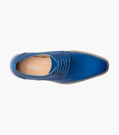 Stacy Adams BARRINGER Plain Toe Oxford Blue by Stacy Adams Shoes