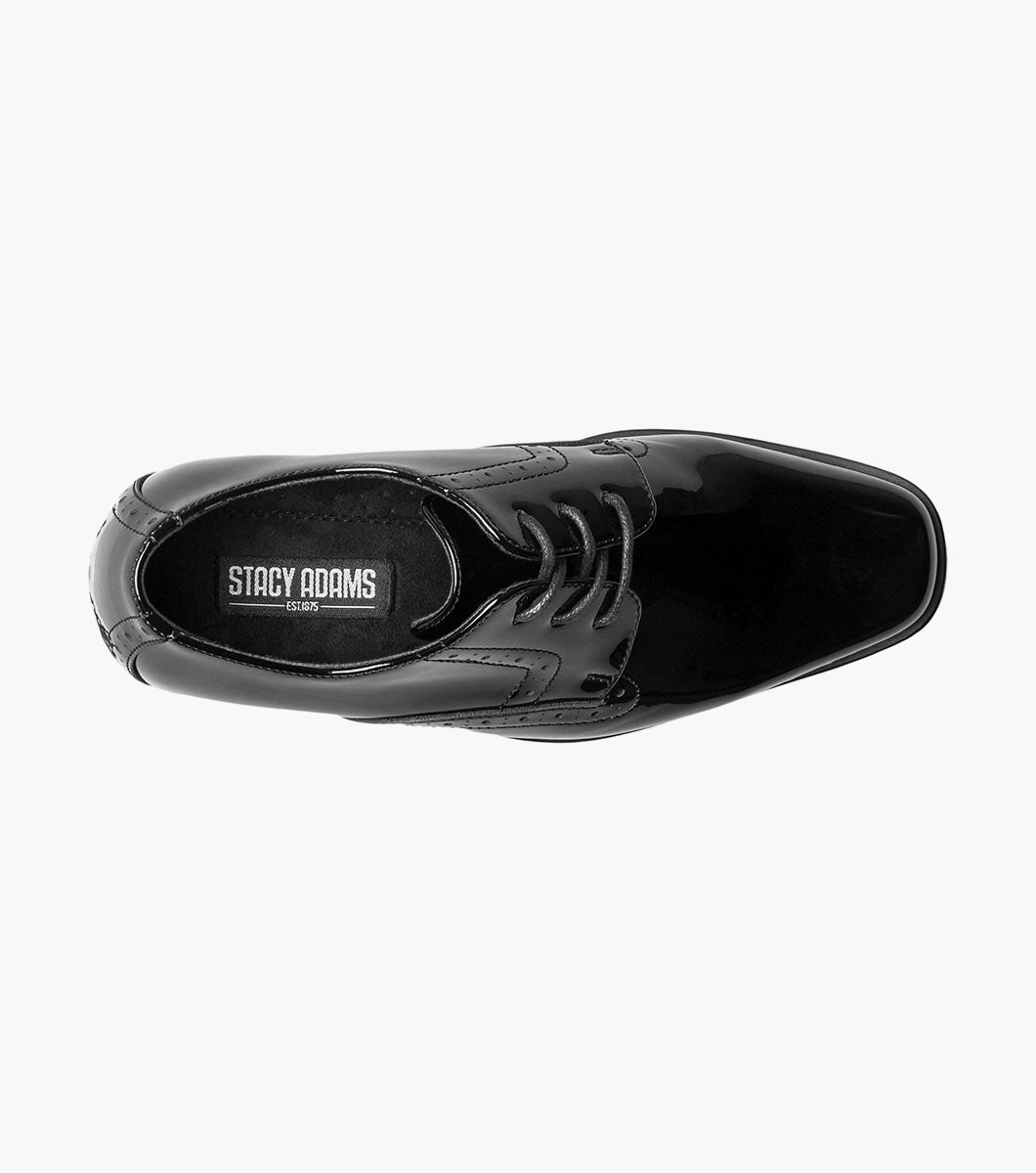 Stacy Adams KIDS SCOTTIE Plain Toe Oxford Black Patent by Stacy Adams Shoes