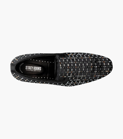 Stacy Adams STALLFORD Rhinestone Slip On Black Multi by Stacy Adams Shoes