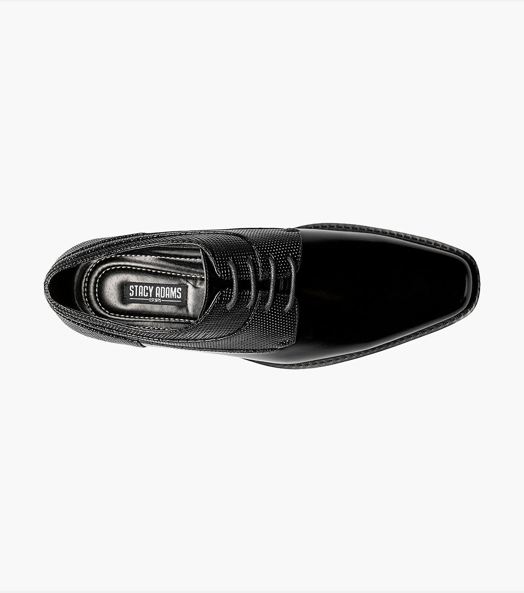 Stacy Adams KIRKLEY Plain Toe Oxford Black by Stacy Adams Shoes