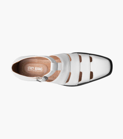 Stacy Adams CALDERON Closed Toe City Sandal White by Stacy Adams Shoes