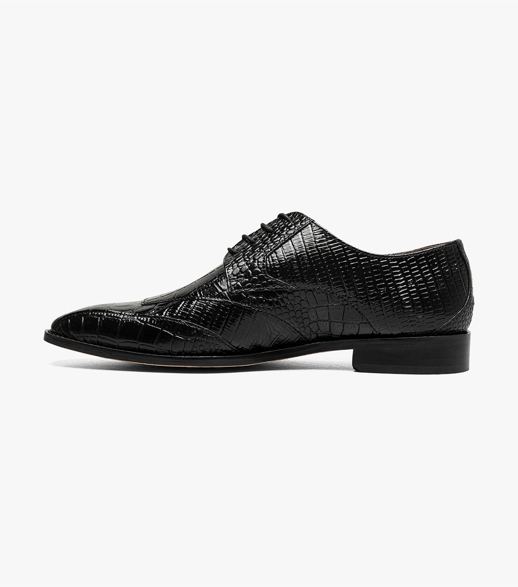 Stacy Adams TRISTANO Modified Bike Toe Oxford Black by Stacy Adams Shoes
