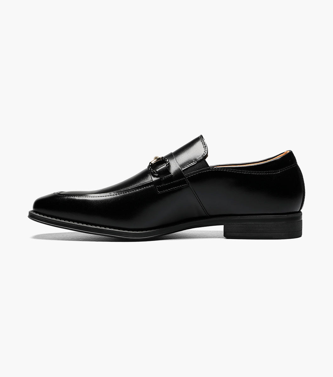 Stacy Adams PIERCE Moc Toe Bit Slip On Black by Stacy Adams Shoes