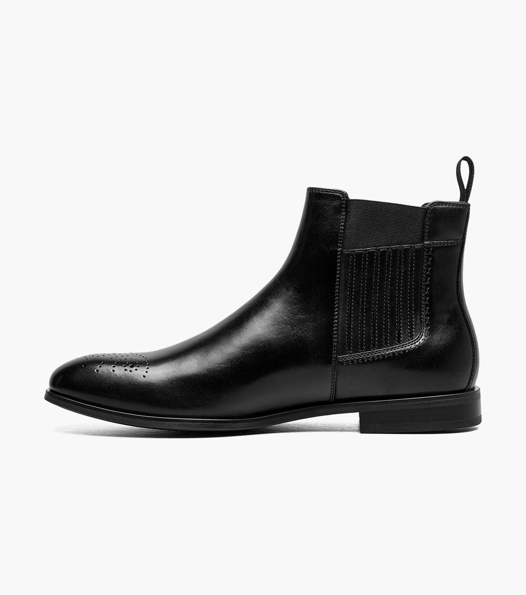 Stacy Adams BRADLEY Plain Toe Chelsea Boot Black by Stacy Adams Shoes