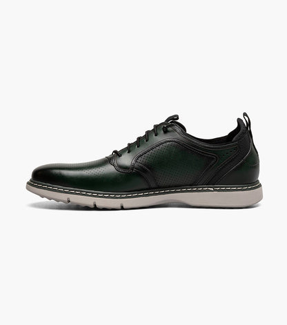 Stacy Adams SYNC Plain Toe Elastic Lace Up Green by Stacy Adams Shoes