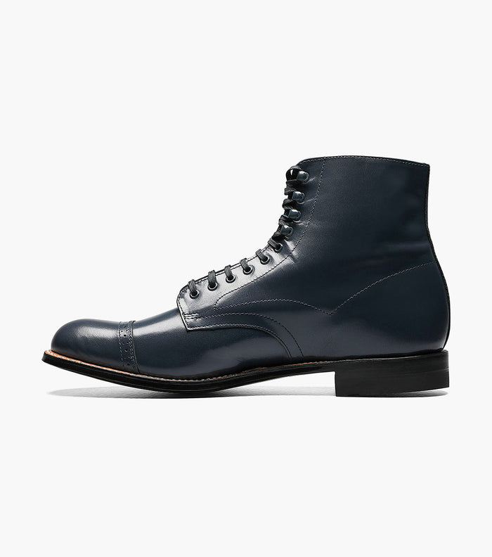 Stacy Adams MADISON Cap Toe Boot Navy by Stacy Adams Shoes