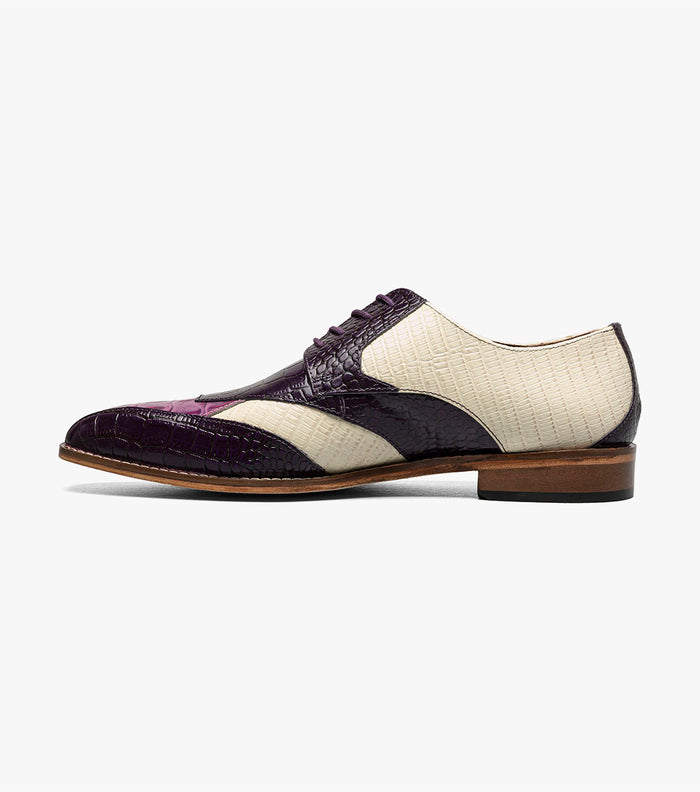 Stacy Adams TRISTANO Modified Bike Toe Oxford Purple Multi by Stacy Adams Shoes