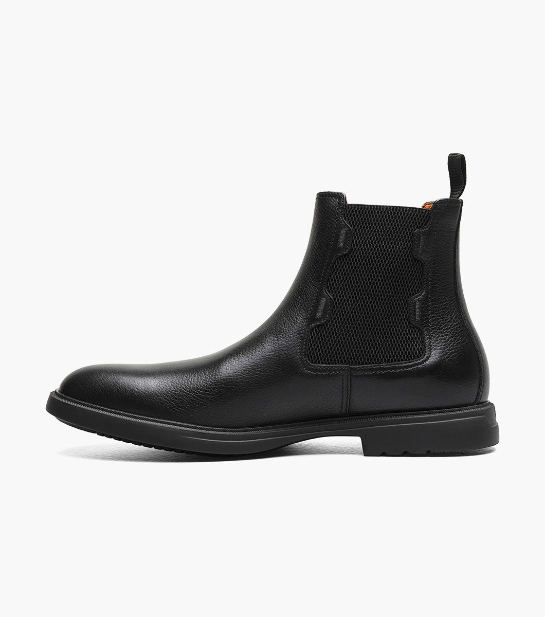 Stacy Adams TOWNSEND Plain Toe Chelsea Boot Black Tumbled by Stacy Adams Shoes