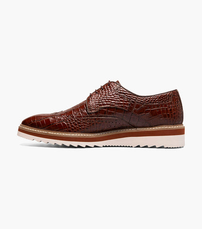 Stacy Adams ALARIO Wingtip Oxford Cognac by Stacy Adams Shoes