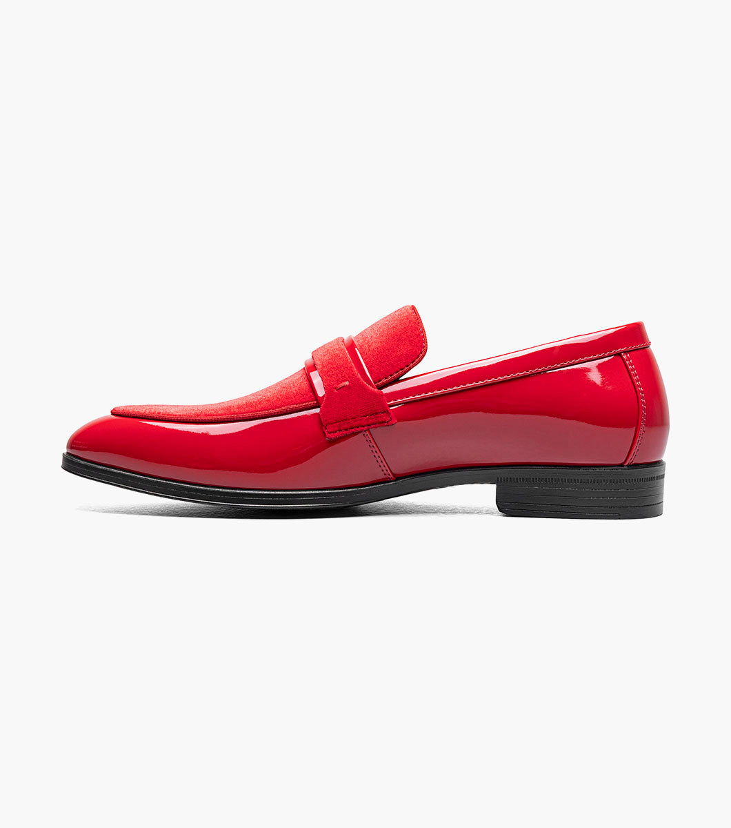 Stacy Adams SPRATLEY Moc Toe Saddle Slip On Red by Stacy Adams Shoes