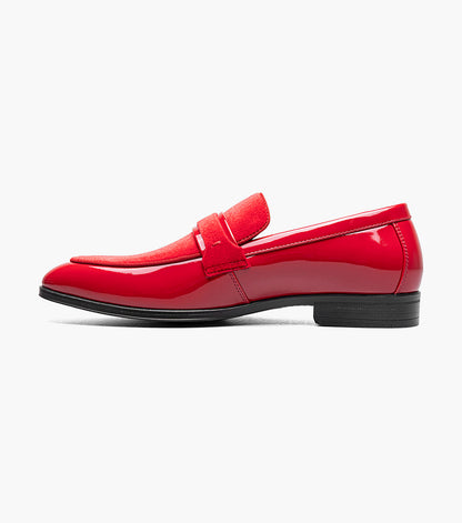 Stacy Adams SPRATLEY Moc Toe Saddle Slip On Red by Stacy Adams Shoes