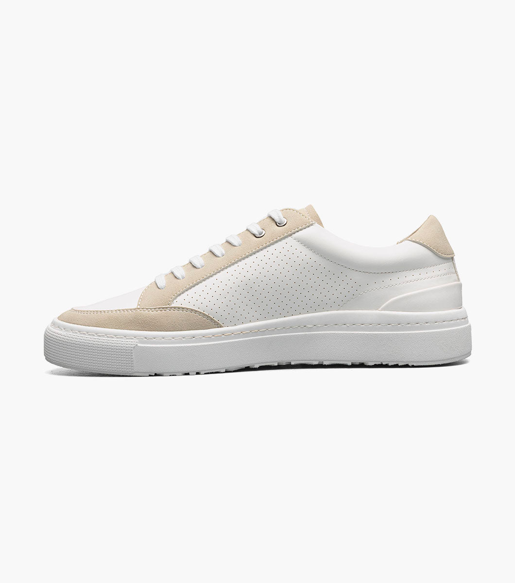 Stacy Adams DORIAN Lace To Toe Sneaker White by Stacy Adams Shoes