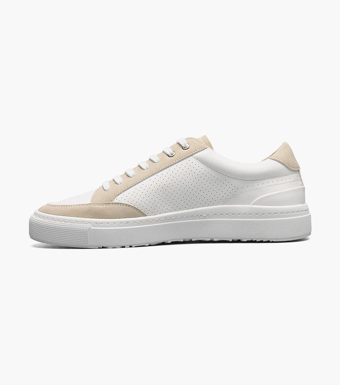 Stacy Adams DORIAN Lace To Toe Sneaker White by Stacy Adams Shoes