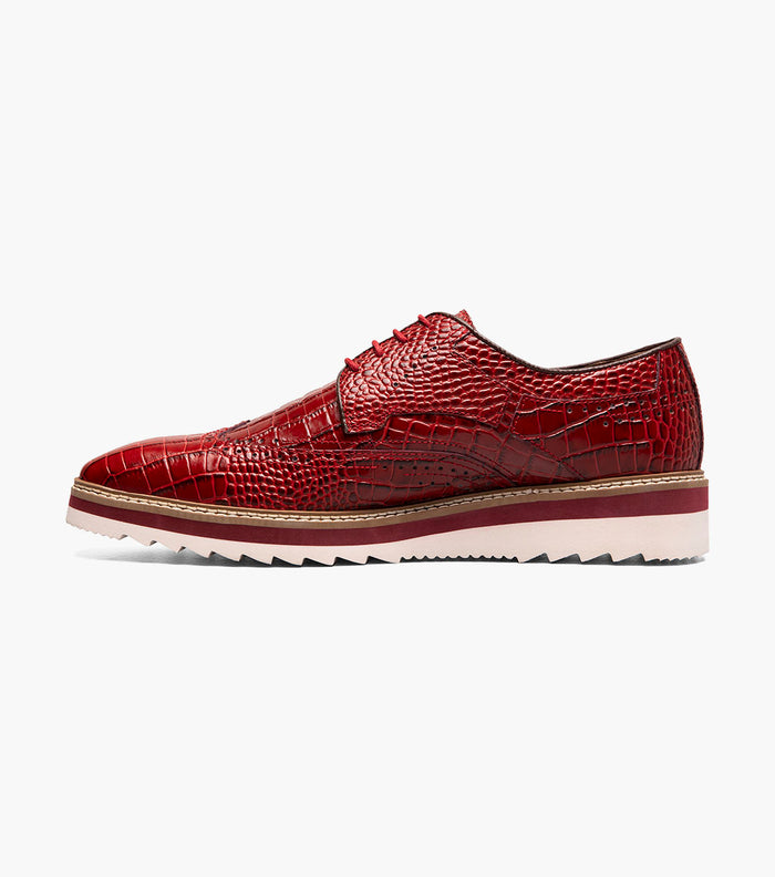 Stacy Adams ALARIO Wingtip Oxford Red by Stacy Adams Shoes