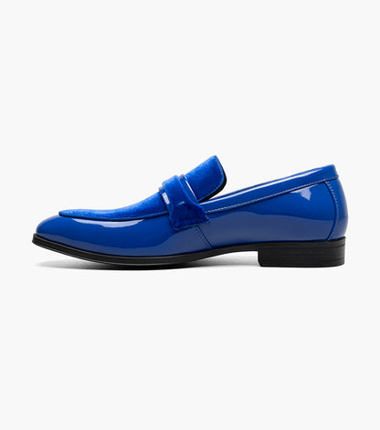 Stacy Adams SPRATLEY Moc Toe Saddle Slip On Royal by Stacy Adams Shoes