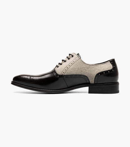 Stacy Adams HARRINGTON Plain Toe Lace Up Black Multi by Stacy Adams Shoes