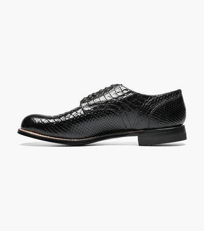 Stacy Adams MADISON Anaconda Plain Toe Oxford Black by Stacy Adams Shoes