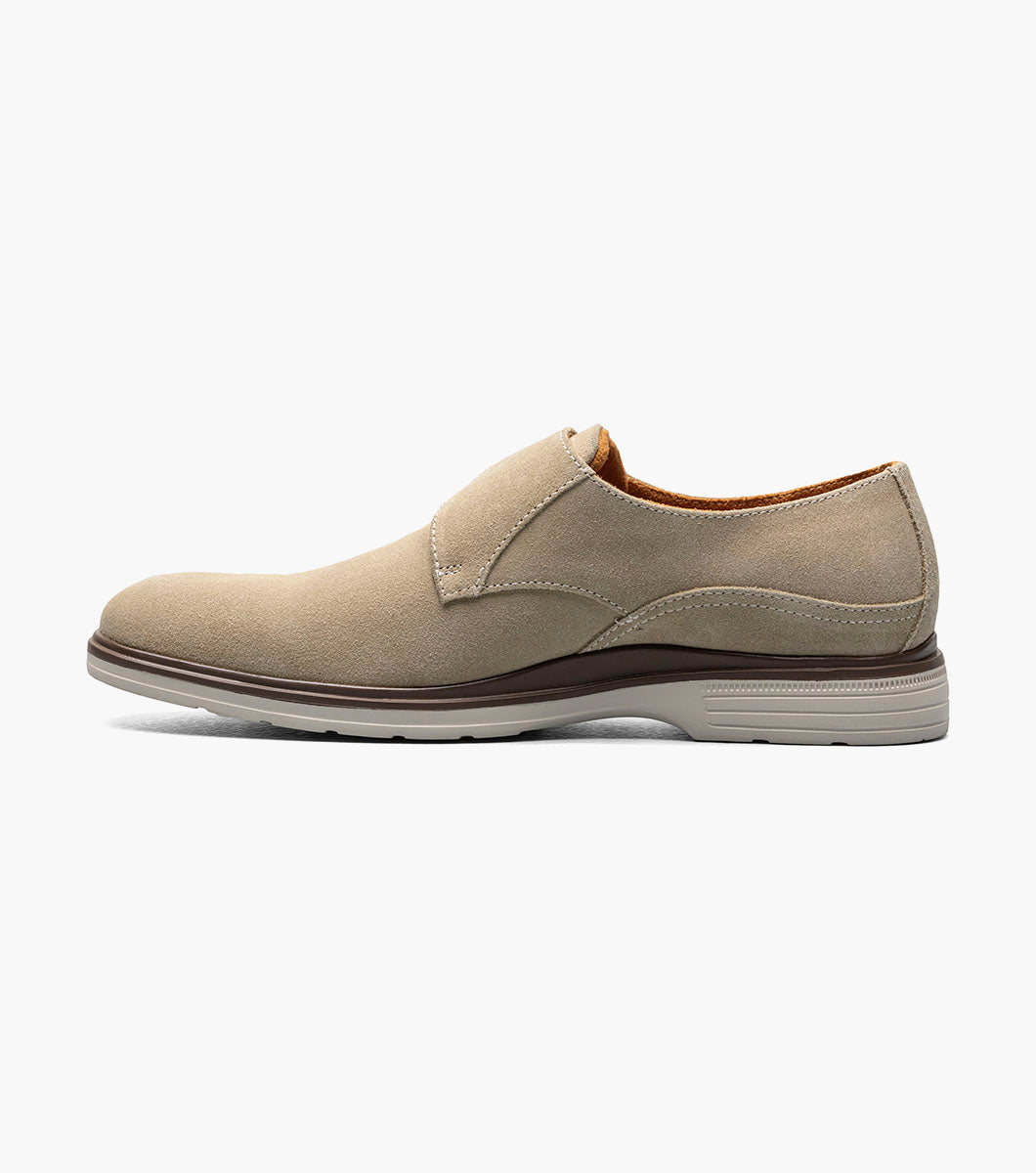 Stacy Adams TAYLEN Plain Toe Monk Strap Sandstone by Stacy Adams Shoes