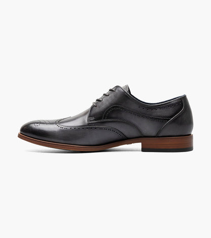 Stacy Adams BRAYDEN Wingtip Oxford Gray by Stacy Adams Shoes