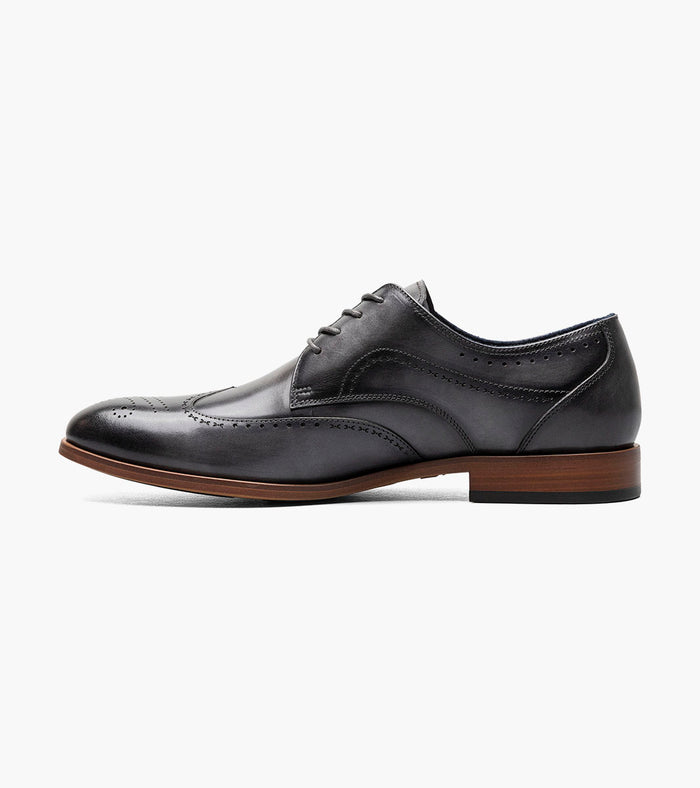 Stacy Adams BRAYDEN Wingtip Oxford Gray by Stacy Adams Shoes