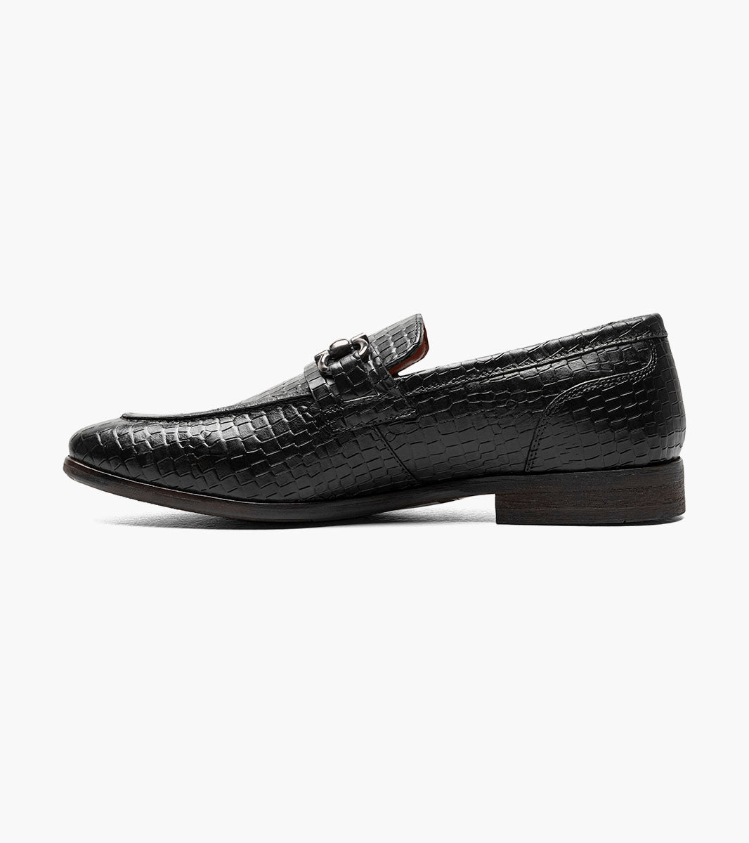 Stacy Adams FERONTE Moc Toe Bit Slip On Black by Stacy Adams Shoes