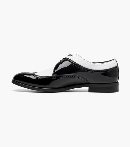 Stacy Adams DAYTON II Wingtip Oxford Black w/White by Stacy Adams Shoes