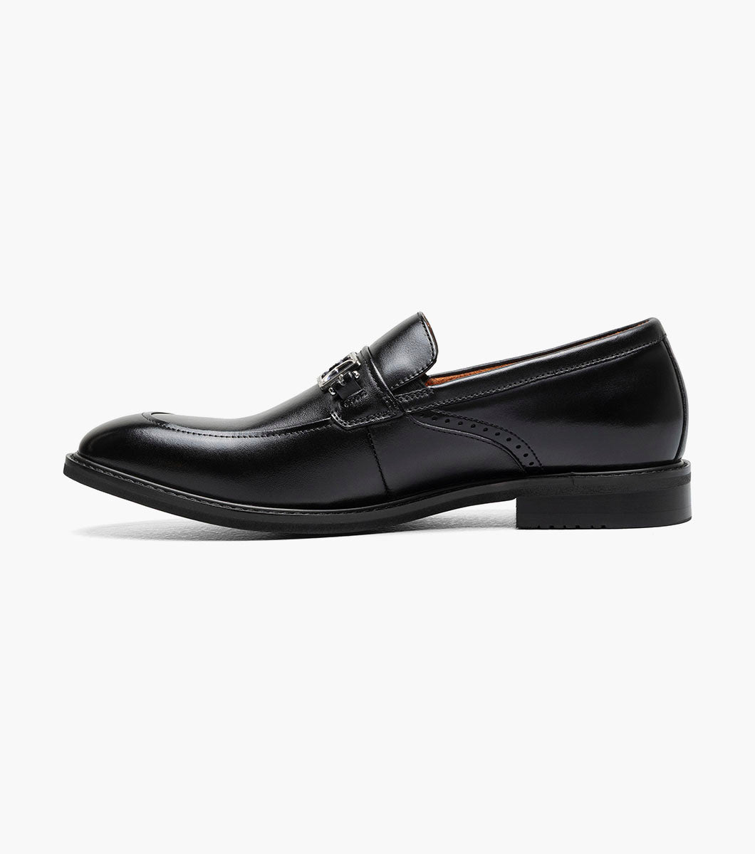 Stacy Adams BOYD Moc Toe Bit Slip On Black by Stacy Adams Shoes