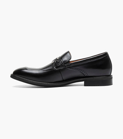 Stacy Adams BOYD Moc Toe Bit Slip On Black by Stacy Adams Shoes