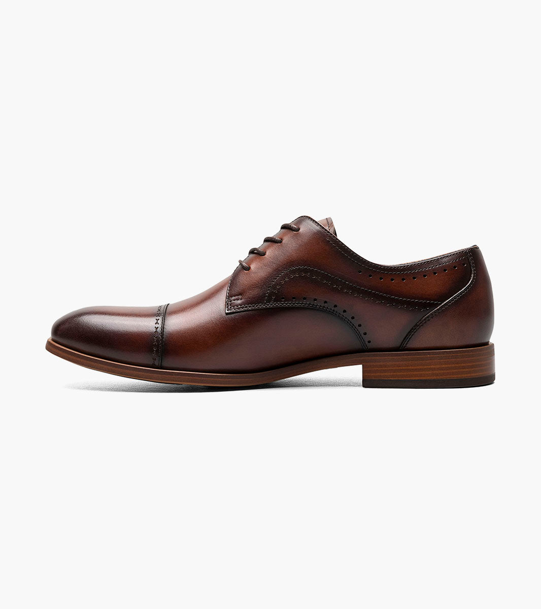Stacy Adams BRYANT Cap Toe Oxford Brown by Stacy Adams Shoes