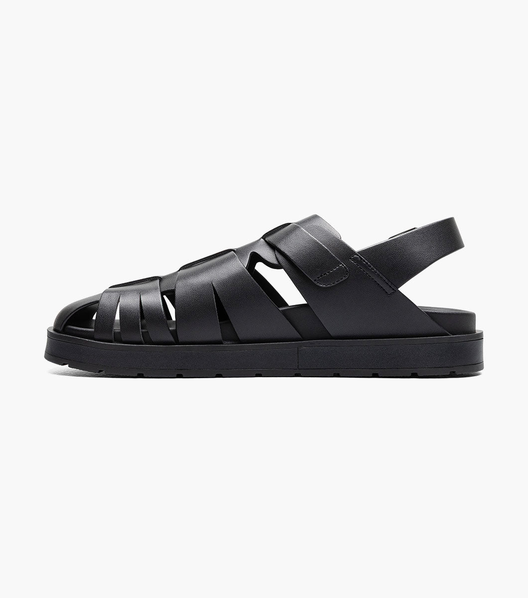Stacy Adams LARGO Slingback Buckle Sandal Black by Stacy Adams Shoes