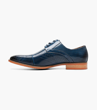 Stacy Adams HOBSON Cap Toe Oxford Blue by Stacy Adams Shoes