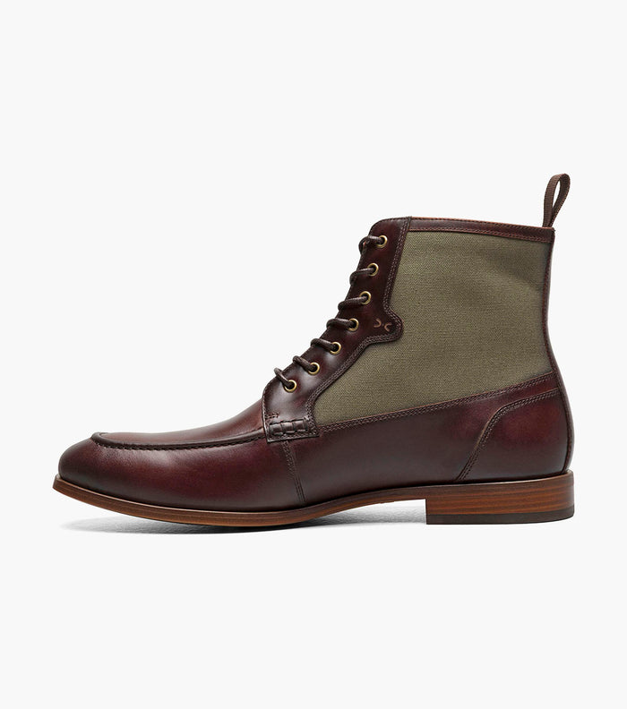 Stacy Adams BRUMLEY Moc Toe Lace Up Boot Brown Multi by Stacy Adams Shoes
