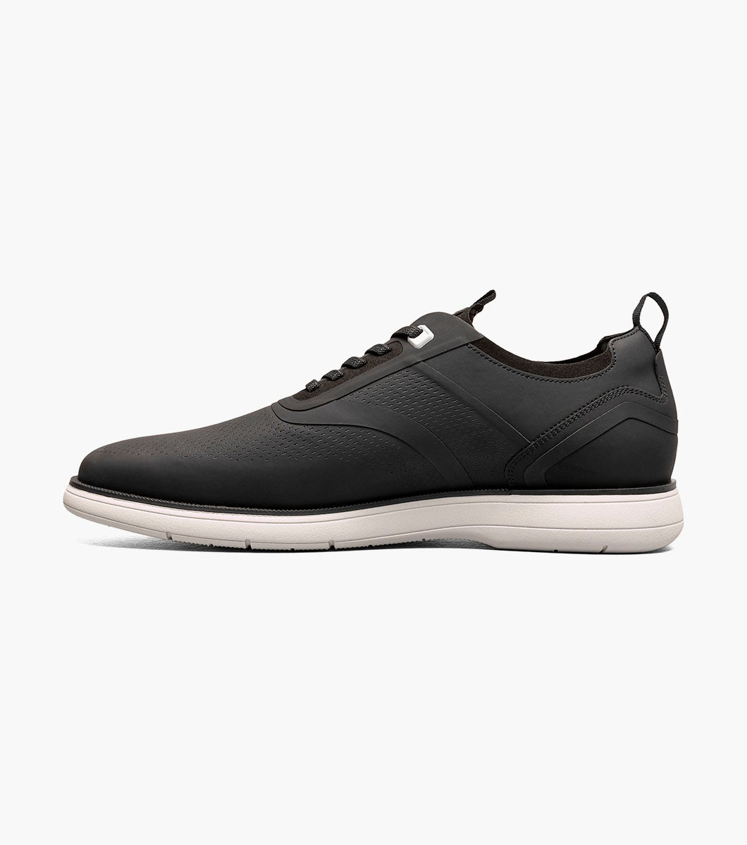 Stacy Adams EVERIDGE Plain Toe Elastic Lace Up Black by Stacy Adams Shoes