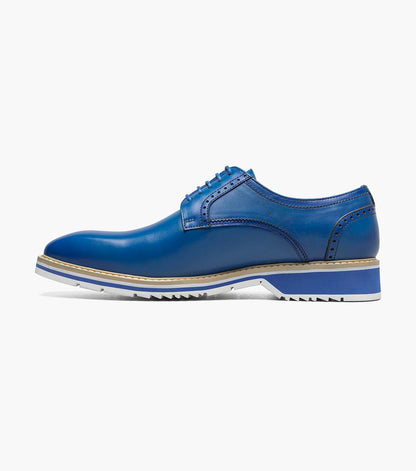 Stacy Adams BARRINGER Plain Toe Oxford Blue by Stacy Adams Shoes