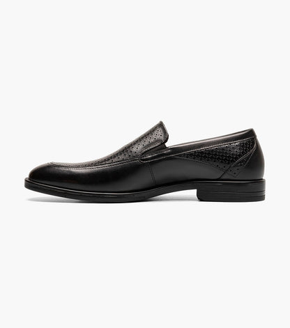 Stacy Adams AIDEN Moc Toe Slip On Black by Stacy Adams Shoes