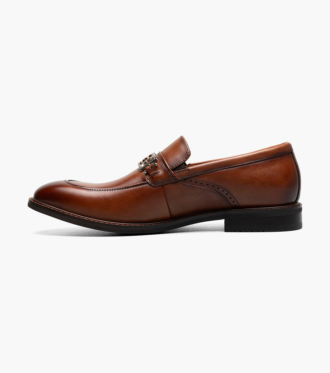 Stacy Adams BOYD Moc Toe Bit Slip On Brandy by Stacy Adams Shoes