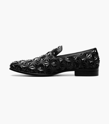Stacy Adams SEQUENCE Plain Toe Slip On Black by Stacy Adams Shoes