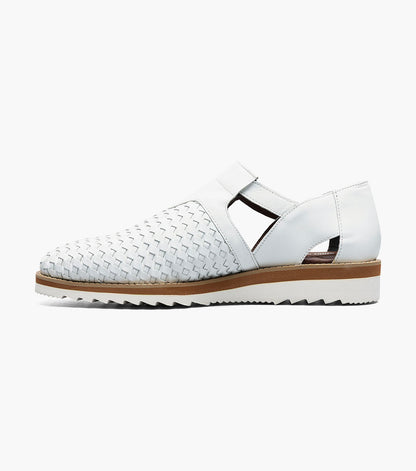 Stacy Adams ALVARADO Woven City Sandal White by Stacy Adams Shoes