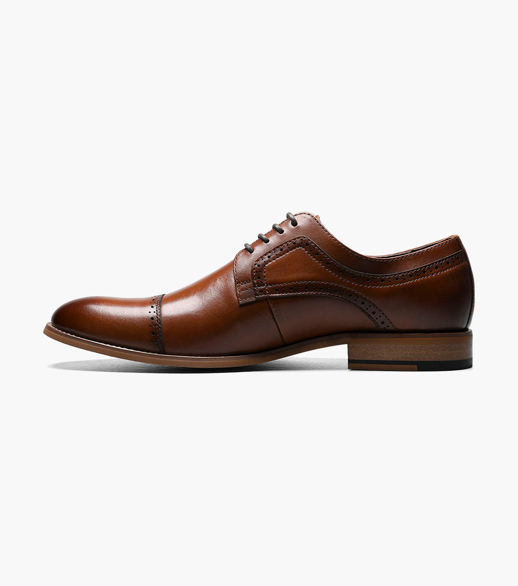 Stacy Adams DICKINSON Cap Toe Oxford Cognac by Stacy Adams Shoes