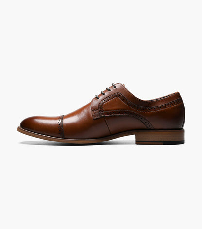Stacy Adams DICKINSON Cap Toe Oxford Cognac by Stacy Adams Shoes