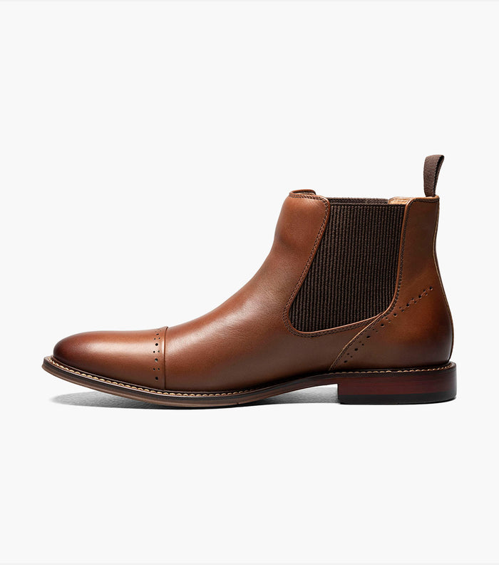 Stacy Adams MAURY Cap Toe Chelsea Boot Chocolate by Stacy Adams Shoes