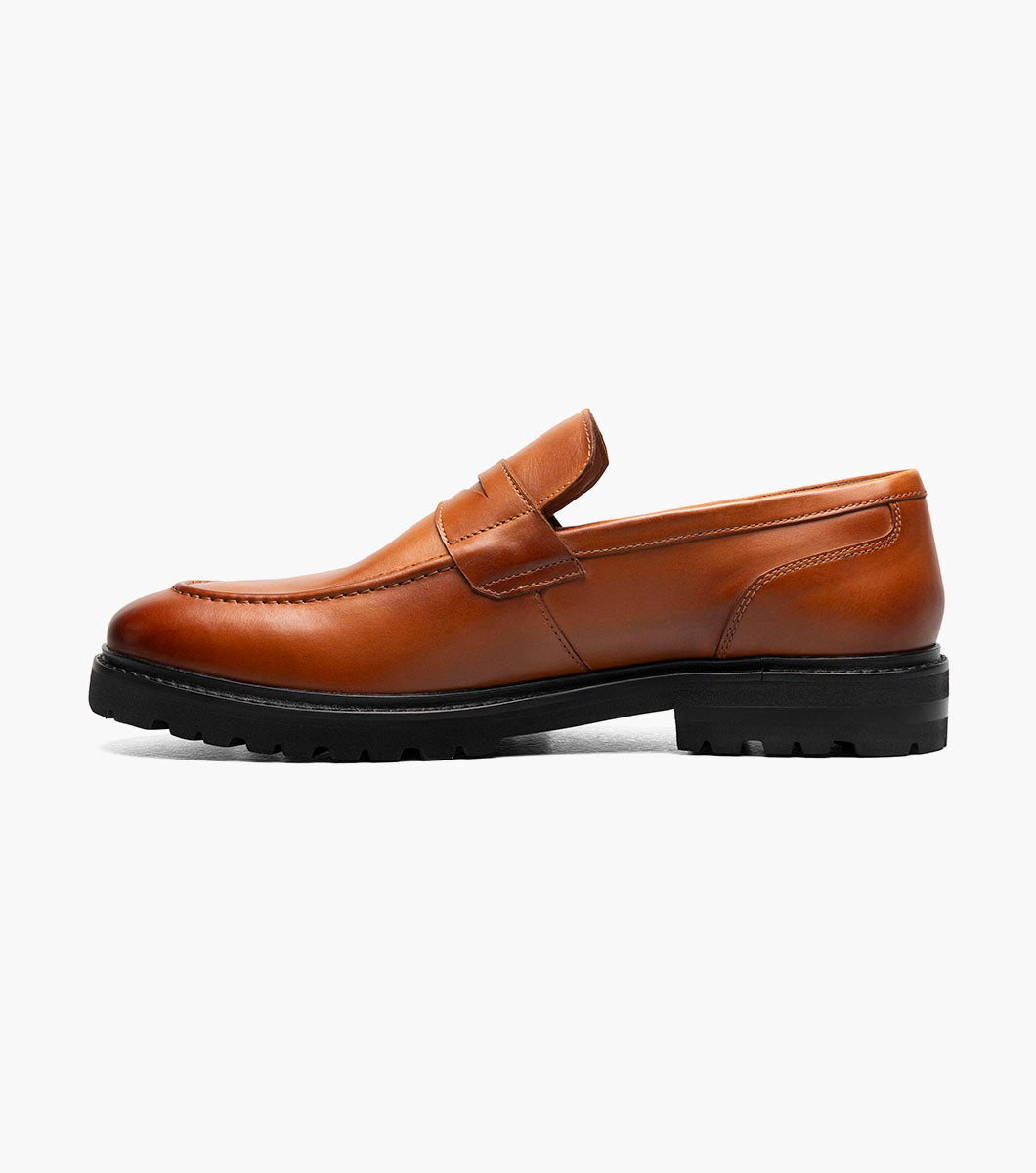 Stacy Adams HAYES Moc Toe Penny Slip On Tan by Stacy Adams Shoes