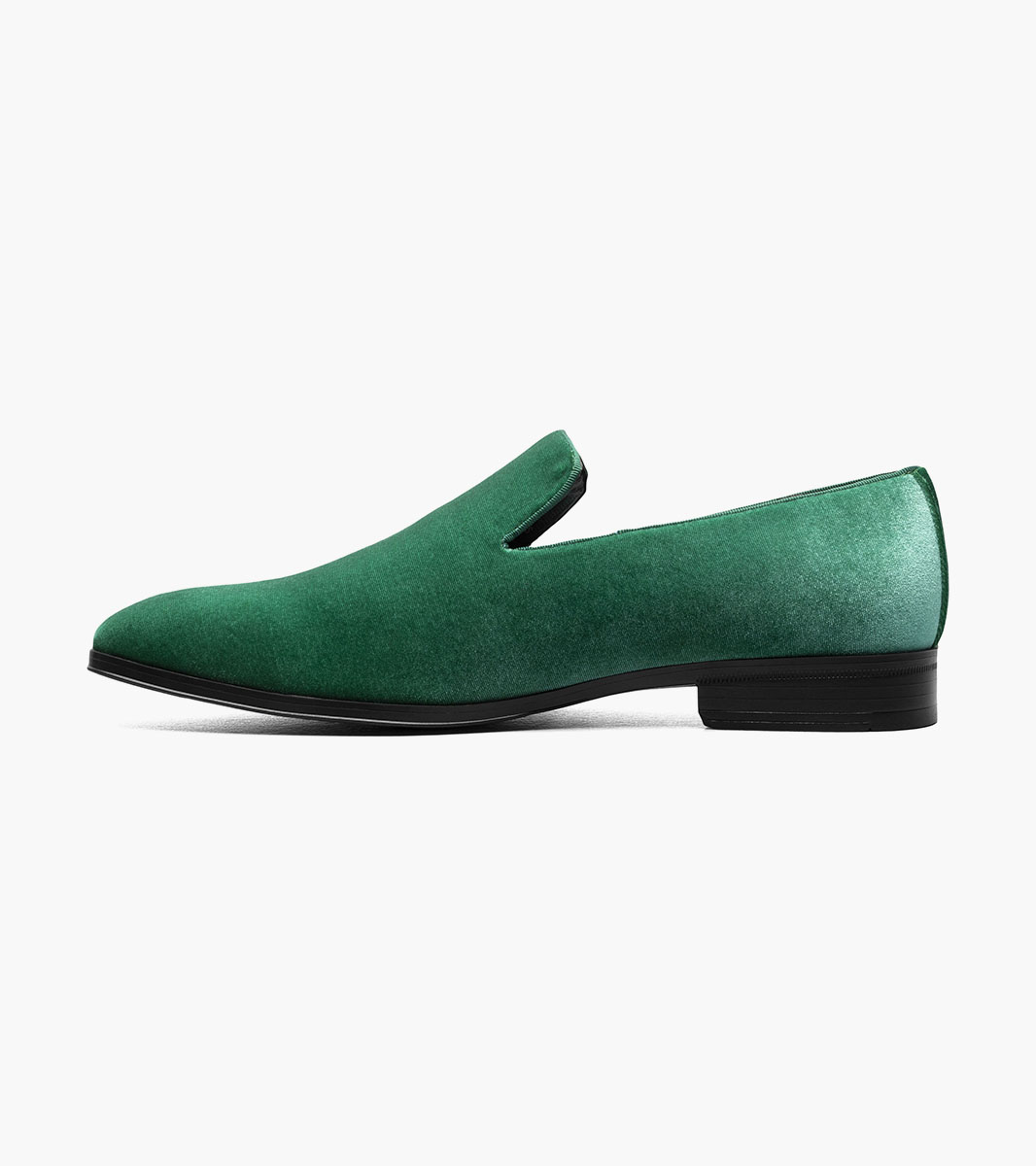 Stacy Adams SAVIAN Plain Toe Velour Slip On by Stacy Adams Shoes