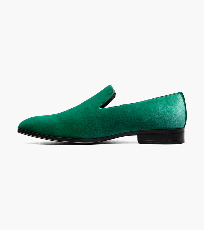 Stacy Adams SAVIAN Plain Toe Velour Slip On by Stacy Adams Shoes