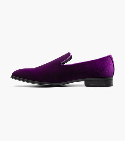 Stacy Adams SAVIAN Plain Toe Velour Slip On by Stacy Adams Shoes
