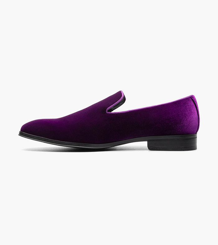 Stacy Adams SAVIAN Plain Toe Velour Slip On by Stacy Adams Shoes