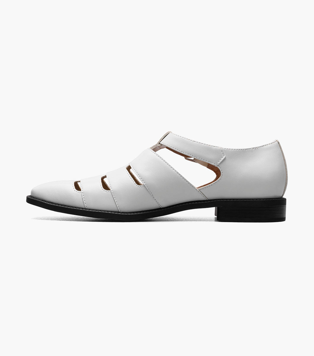 Stacy Adams CALDERON Closed Toe City Sandal White by Stacy Adams Shoes